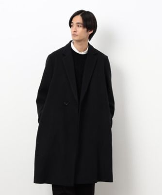 ウールブレンド メルトン セミダブル チェスターコート