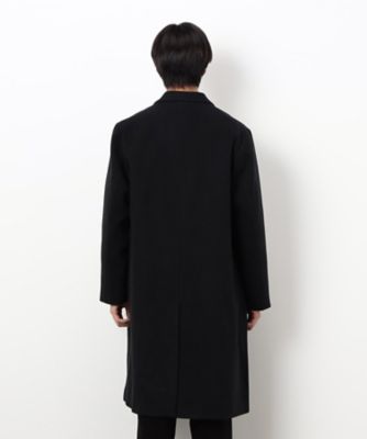 ウールブレンド メルトン セミダブル チェスターコート