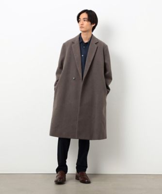 ウールブレンド メルトン セミダブル チェスターコート
