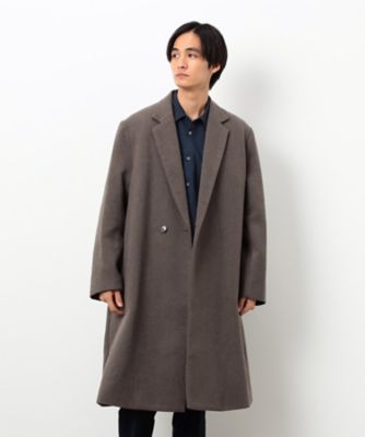 ウールブレンド メルトン セミダブル チェスターコート
