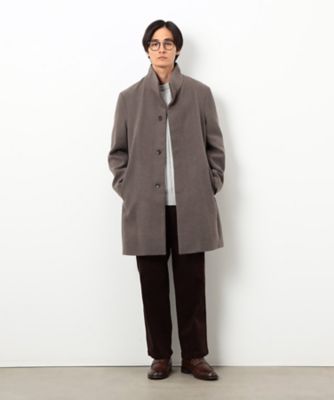 ウールブレンド メルトン イタリアンカラー コート（4720WM02