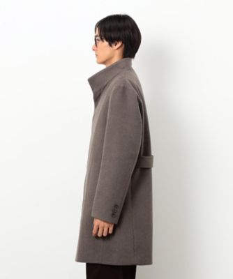 ウールブレンド メルトン イタリアンカラー コート（4720WM02