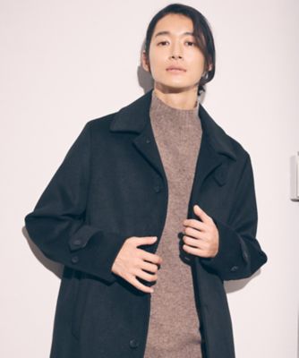 ハイブリッド ウールビーバー ステンカラーコート（4720WM08