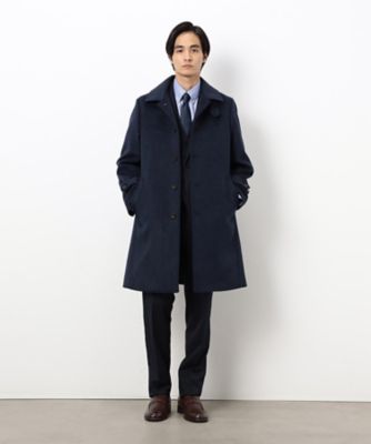 ハイブリッド ウールビーバー ステンカラーコート（4720WM08