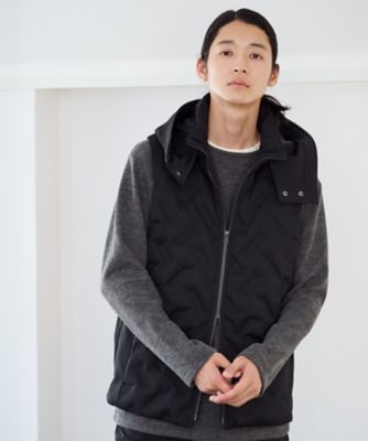 コムサメン　定価39900円+税　フード付ダウンベスト中古品Ｍサイズ COMME CA MEN（コムサメン） ダウンベスト ベスト シームレスダウン
