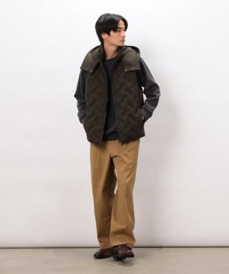 むむページ シームレス ダウン フードベスト（4721DM05） | COMME CA ISM