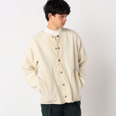 ＜COMME CA ISM (Men)＞【ウォッシャブル】シープ　ボア　ノーカラー　ブルゾン（４７２２ＢＡ０９）