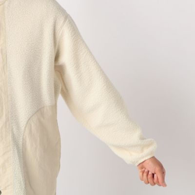 【ウォッシャブル】シープ　ボア　ノーカラー　ブルゾン（４７２２ＢＡ０９）