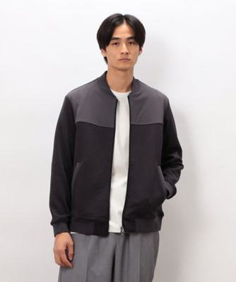 COMME CA ISM (Men)/コムサイズム リンクスジャカードダンボール MA-1ブルゾン(4722BM02) グレー コート・ジャケット【三越伊勢丹/公式】