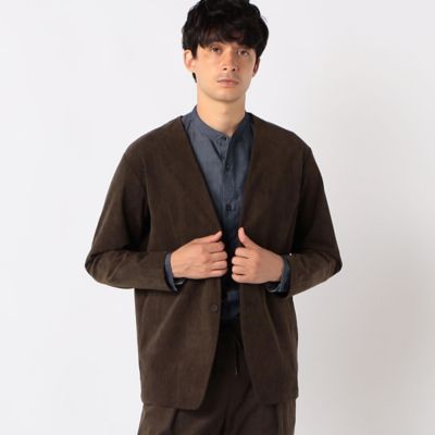 【セットアップ対応】コーデュロイ　ノーカラージャケット（４７２５ＪＡ１１）