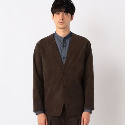 【セットアップ対応】コーデュロイ　ノーカラージャケット（４７２５ＪＡ１１）