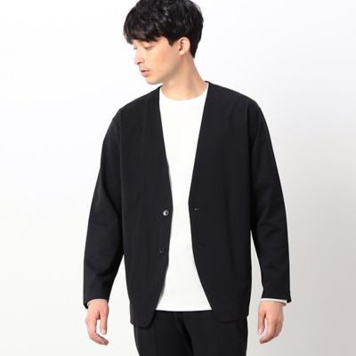 ＜COMME CA ISM (Men)＞★ＴＶドラマ着用商品　【セットアップ対応】ウォッシャブル／イージーケア　軽量　ノーカラー　ジャケット（４７２５ＪＣ２１）