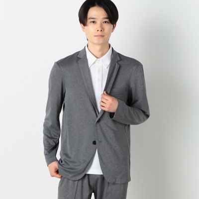 セットアップ対応　ウォッシャブル　メッシュ　ナローラペル　ジャケット（４７２５ＪＣ２２）