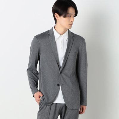 セットアップ対応　ウォッシャブル　メッシュ　ナローラペル　ジャケット（４７２５ＪＣ２２）