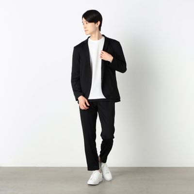 セットアップ対応　ウォッシャブル　メッシュ　ナローラペル　ジャケット（４７２５ＪＣ２２）