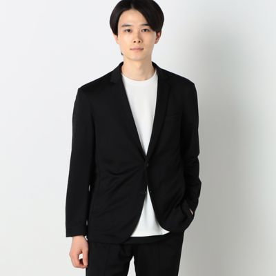 セットアップ対応　ウォッシャブル　メッシュ　ナローラペル　ジャケット（４７２５ＪＣ２２）