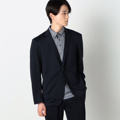 セットアップ対応　ウォッシャブル　メッシュ　ナローラペル　ジャケット（４７２５ＪＣ２２）