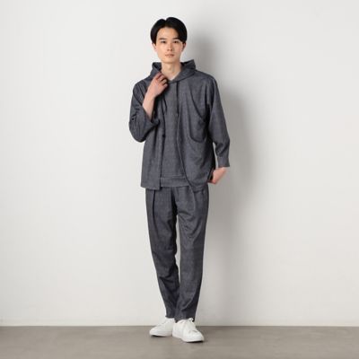 【セットアップ対応】ウォッシャブル　メッシュ　９分丈　ノーカラー　ジャケット（４７２５ＪＣ２３）
