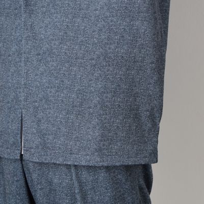 【セットアップ対応】ウォッシャブル　メッシュ　９分丈　ノーカラー　ジャケット（４７２５ＪＣ２３）