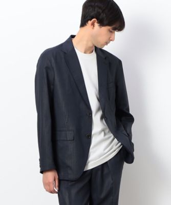 【セットアップ対応】エンボス　ストライププリント　セットアップジャケット（４７２５ＪＧ１３）