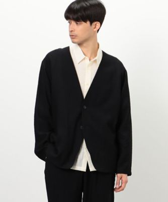 ＜COMME CA ISM (Men)＞【セットアップ対応】楊柳ワッシャー　ノーカラージャケット（４７２５ＪＧ１９）