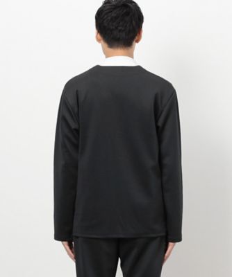 【セットアップ対応】　ストレッチダンボールニット　ノーカラージャケット（４７２５ＪＩ０２）