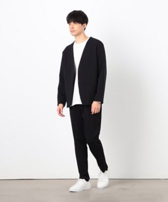【セットアップ対応】綿混ダンボールニット　ジャケット（４７２５ＪＫ０２）