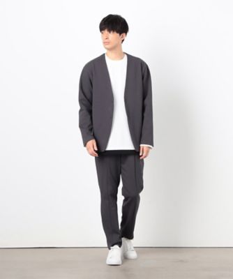 【セットアップ対応】綿混ダンボールニット　ジャケット（４７２５ＪＫ０２）