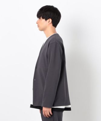 【セットアップ対応】綿混ダンボールニット　ジャケット（４７２５ＪＫ０２）