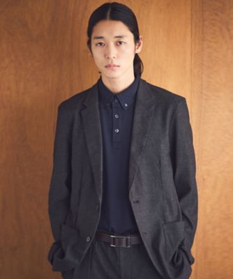 セットアップ対応】デニムライクストレッチ テーラードジャケット