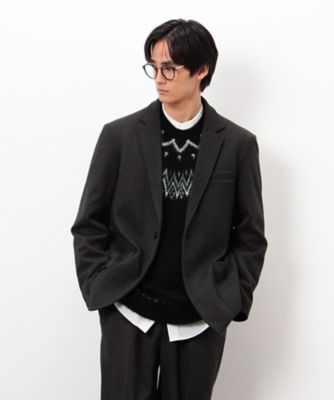 セットアップ対応】ジャージー ツイード テーラードジャケット