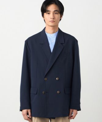 セットアップ対応】ウールライク ダブルブレザージャケット