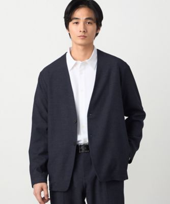 Rucy88　emmi ノーカラージャケット ネイビー ノーカラージャケット AJ0264－8 ネイビー| 作業服・作業着