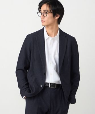 セットアップ対応】デニムライクストレッチ テーラードジャケット