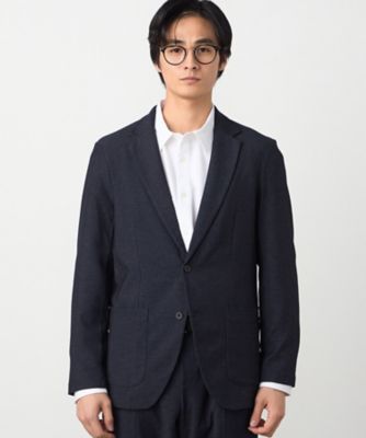 セットアップ対応】デニムライクストレッチ テーラードジャケット
