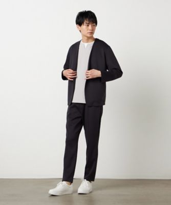 セットアップ対応】ダンボールニット ノーカラージャケット