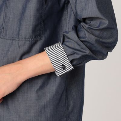 【ウォッシャブル】シャンブレー　ショートポイントシャツ（４７３０ＩＡ０８）