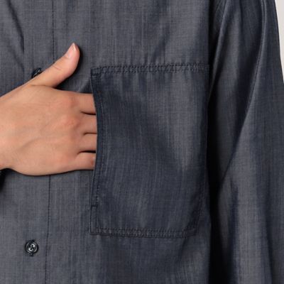 【ウォッシャブル】シャンブレー　ショートポイントシャツ（４７３０ＩＡ０８）