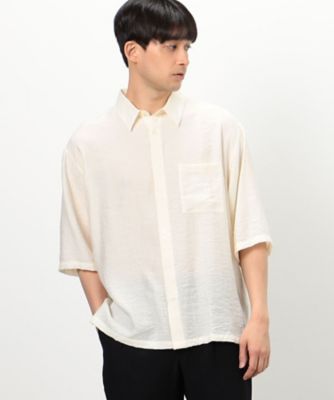 【セットアップ対応】楊柳ワッシャー　５分袖シャツ（４７３０ＩＧ１１）