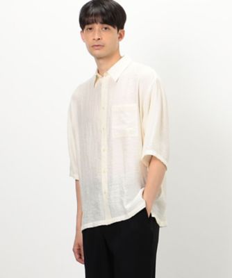 【セットアップ対応】楊柳ワッシャー　５分袖シャツ（４７３０ＩＧ１１）