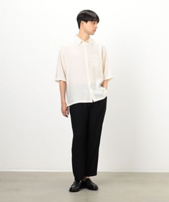 【セットアップ対応】楊柳ワッシャー　５分袖シャツ（４７３０ＩＧ１１）