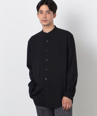 ウールライク　バンドカラー　シャツ（長袖）（４７３０ＩＩ０１）