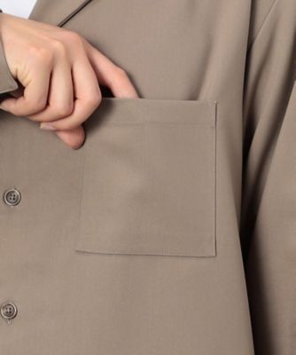 ファンクショナル ストレッチツイル オープンカラーシャツ