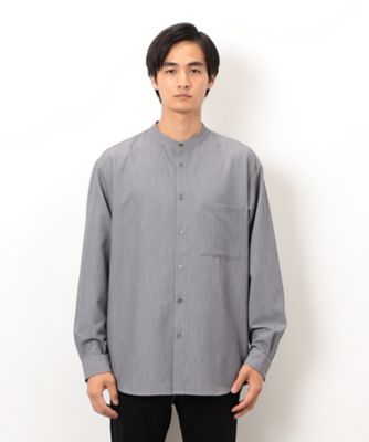 ウールライク バンドカラー 長袖シャツ（4730IM01） | COMME