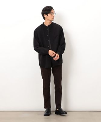 ウールライク バンドカラー 長袖シャツ（4730IM01） | COMME