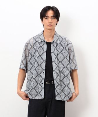 ★日本製 kolor デザイン 切り替え レース シャツ kolor - ☆日本製 kolor デザイン 切り替え レース シャツの通販 by
