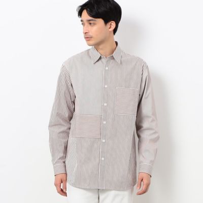 ロンドンストライプシャツ 【COMME des GARCONS HOMME 】 Cotton stripe x cotton stripe shirt-コットンストライプシャツ
