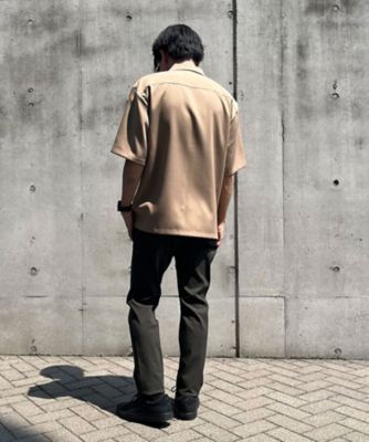ファンクショナル バイカラー コンビ 羽織シャツ