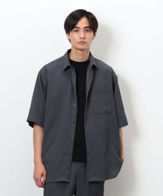 【セットアップ対応】ポリエステル　楊柳　５分袖シャツ（４７３３ＩＫ１１）