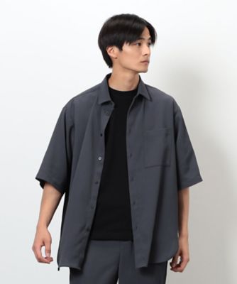 【セットアップ対応】ポリエステル　楊柳　５分袖シャツ（４７３３ＩＫ１１）